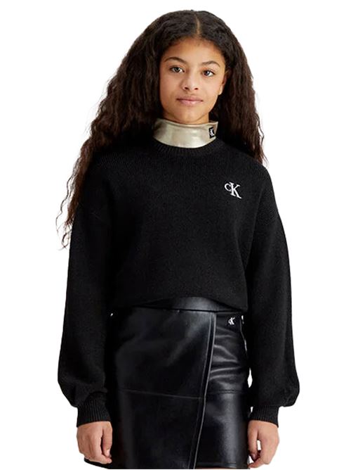 CALVIN KLEIN Lurex sweater for girls CALVIN KLEIN | CKIG0IG02327TBEH